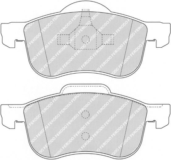 FERODO FCP1382H Передні гальмівні колодки DS2500 для VOLVO S60 / S80 / V70 Photo-0