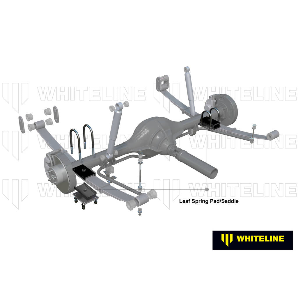 WHITELINE W71413 Комплект ізоляторів опори задньої листової ресори для Ford Falcon/Fairlane XP-FGX incl FPV/Mustang Classic Photo-1
