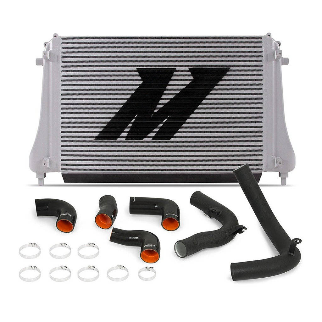 MISHIMOTO MMINT-MK7-15KWBK Комплект інтеркулера VW MK7 Golf TSI/GTI/R Performance, Wrinkle Black Photo-0