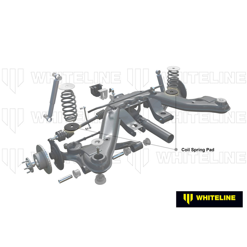 WHITELINE W72042 Задня нижня подушка пружини +10 мм Ride Height для BMW 3 Series, M3, Z4 E36, E46 Photo-1