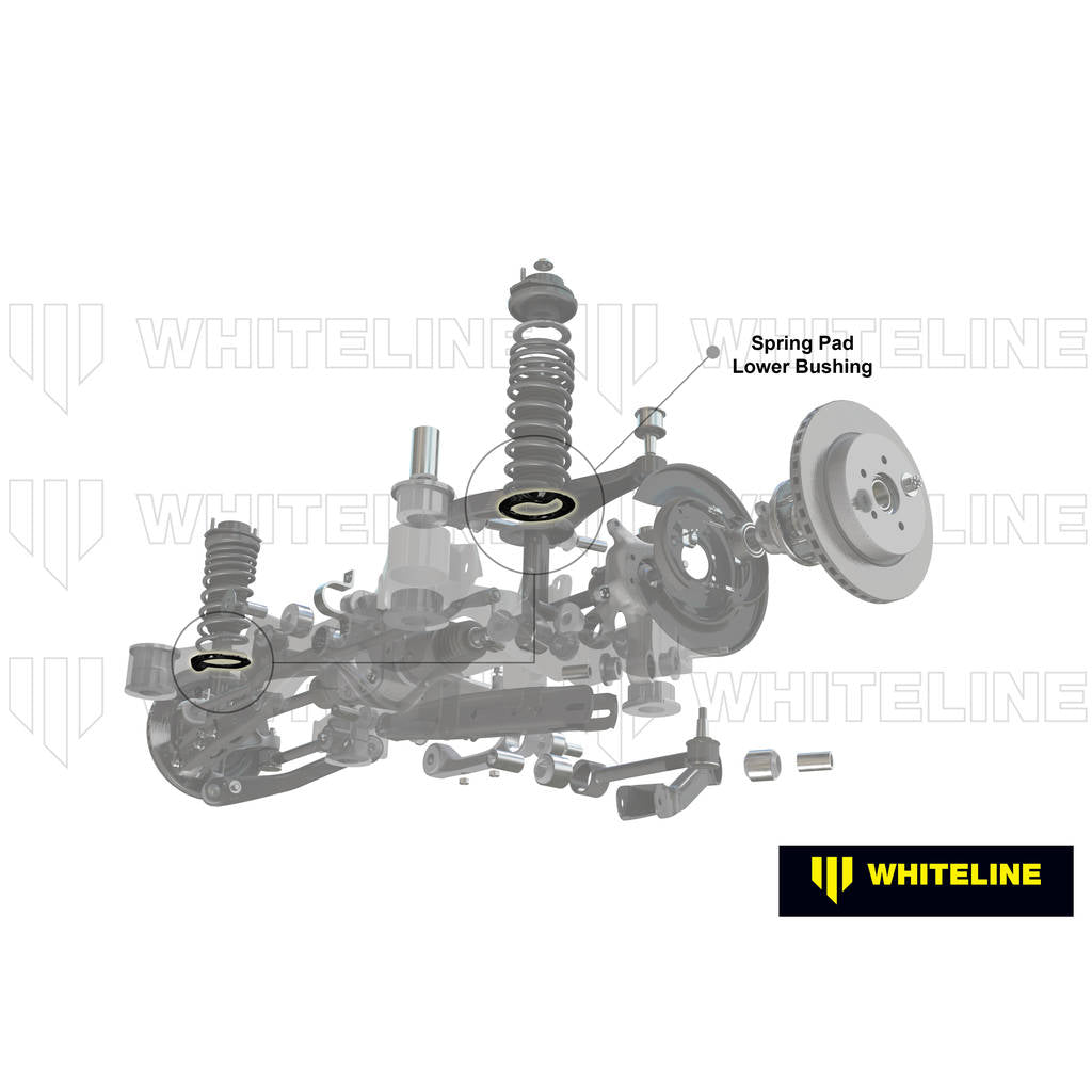 WHITELINE W72042 Задня нижня подушка пружини +10 мм Ride Height для BMW 3 Series, M3, Z4 E36, E46 Photo-2