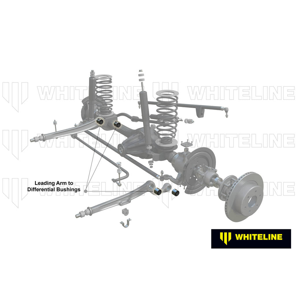 WHITELINE W81650 Комплект втулок переднього поздовжнього важеля до диференціала для Land Rover Defender/Range Rover Classic Photo-1
