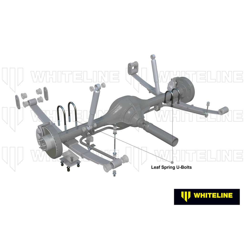 WHITELINE KUB105 Універсальні U-болти ID=75 мм, L=270 мм, Thread=M14, round top Photo-1
