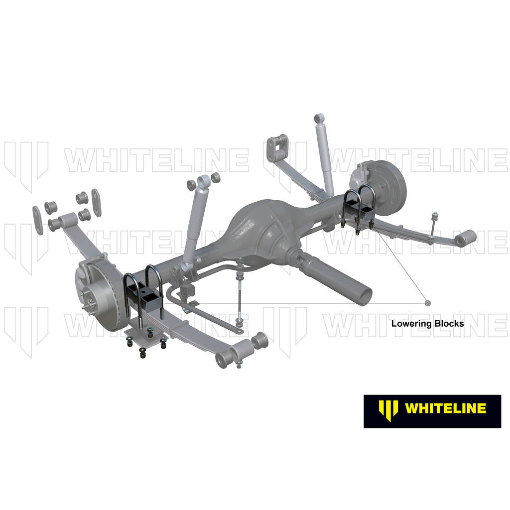 WHITELINE KLB112-15 Комплект задніх проставок заниження 1.5" для Holden Crewman/One tonner VY, VZ Photo-1