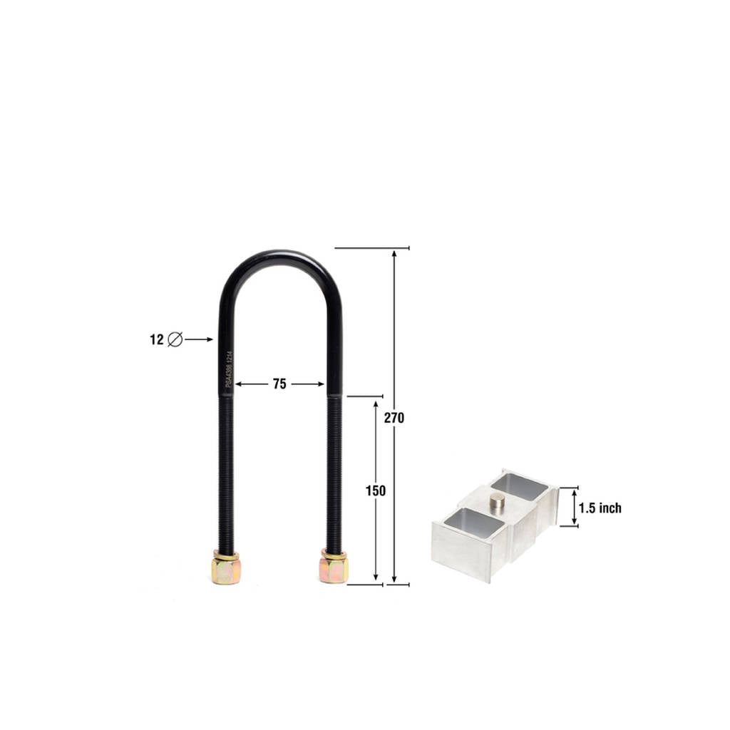 WHITELINE KLB101-15 Комплект задніх проставок заниження 1.5" для Chrysler, Ford, Holden Mitsubishi/Nissan Photo-2