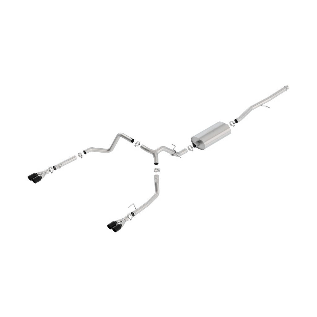BORLA 140768BC Вихлопна система TOURING для SILV./ SIERRA 1500 2019 5.3L TIP: 3.5 "RD X 6" BC Photo-0
