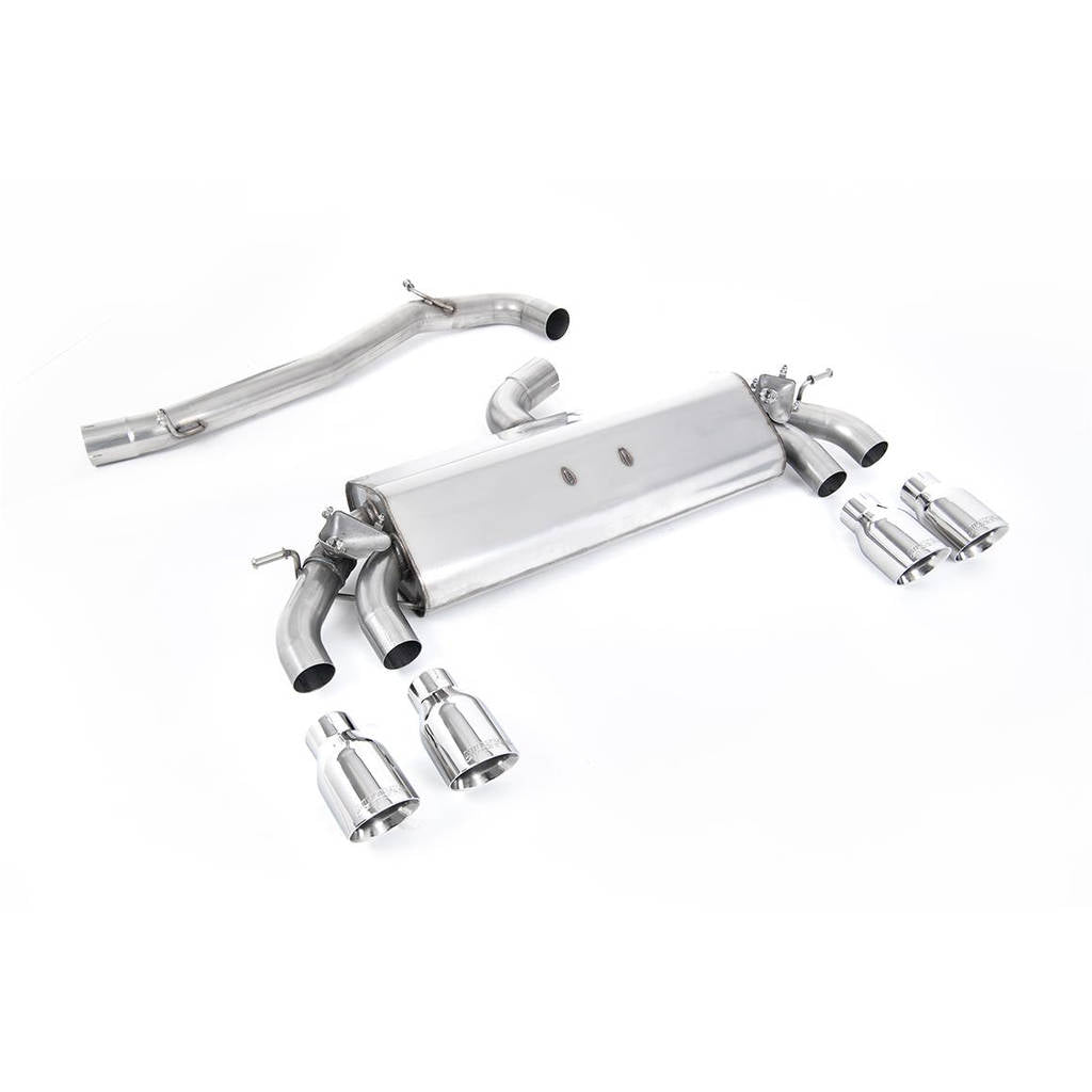 MILLTEK SSXVW507 Кат-Бек Quad 100mm GT100 VW Golf Mk7. 5 R 2.0 TSI 300PS Photo-0