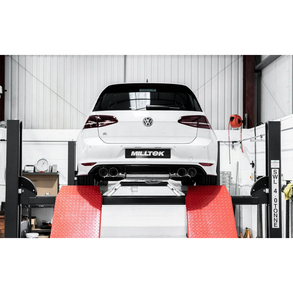 MILLTEK SSXVW508 Кат-Бек Quad 100mm GT100 VW Golf Mk7. 5 R 2.0 TSI 300PS Photo-2