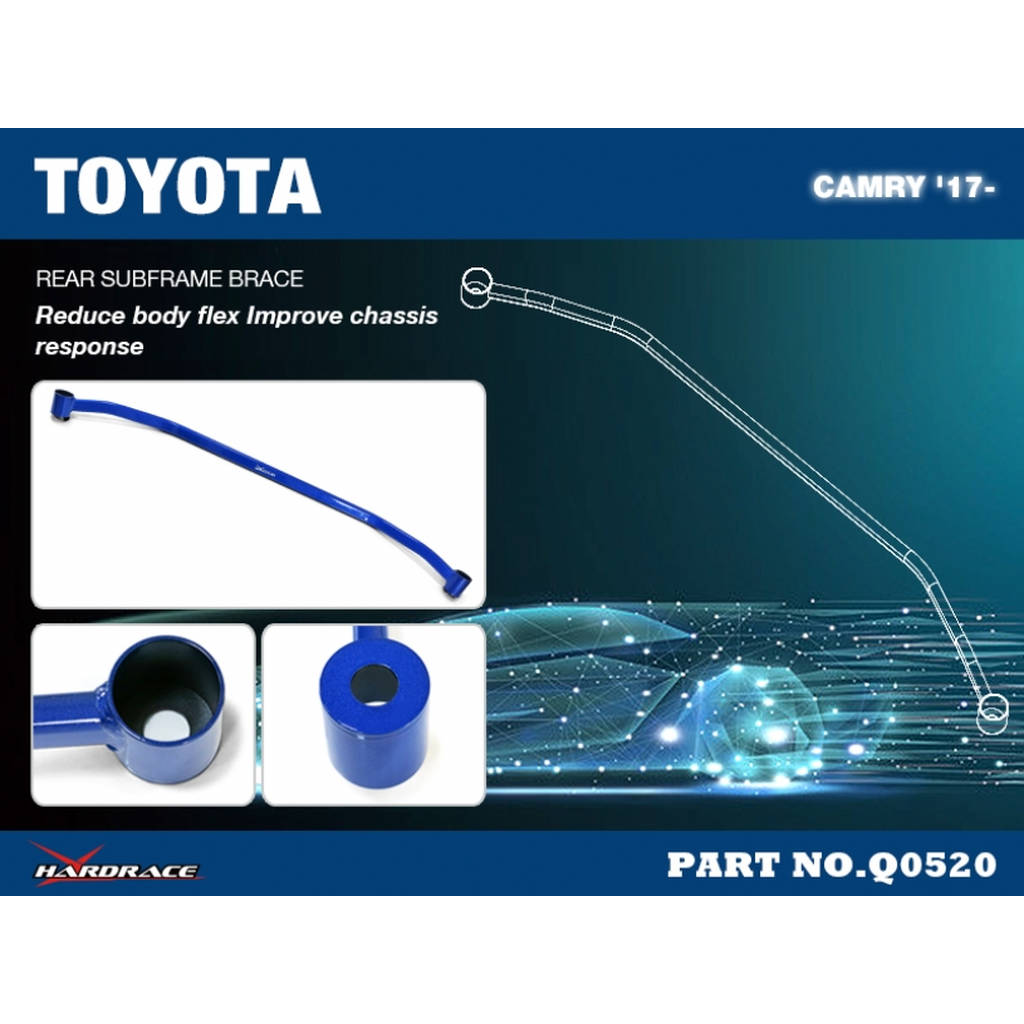 HARDRACE Q0520 Задній кронштейн підрамника TOYOTA CAMRY '17 Photo-2