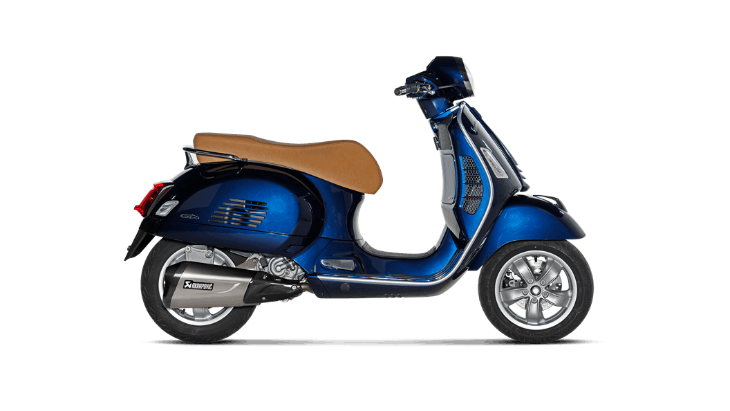 AKRAPOVIC S-VE3SO11-ZDFSS Вихлопна система Slip-on Line (SS) VESPA GTS 300 / SEI GIORNI / HPE 2021 Photo-0
