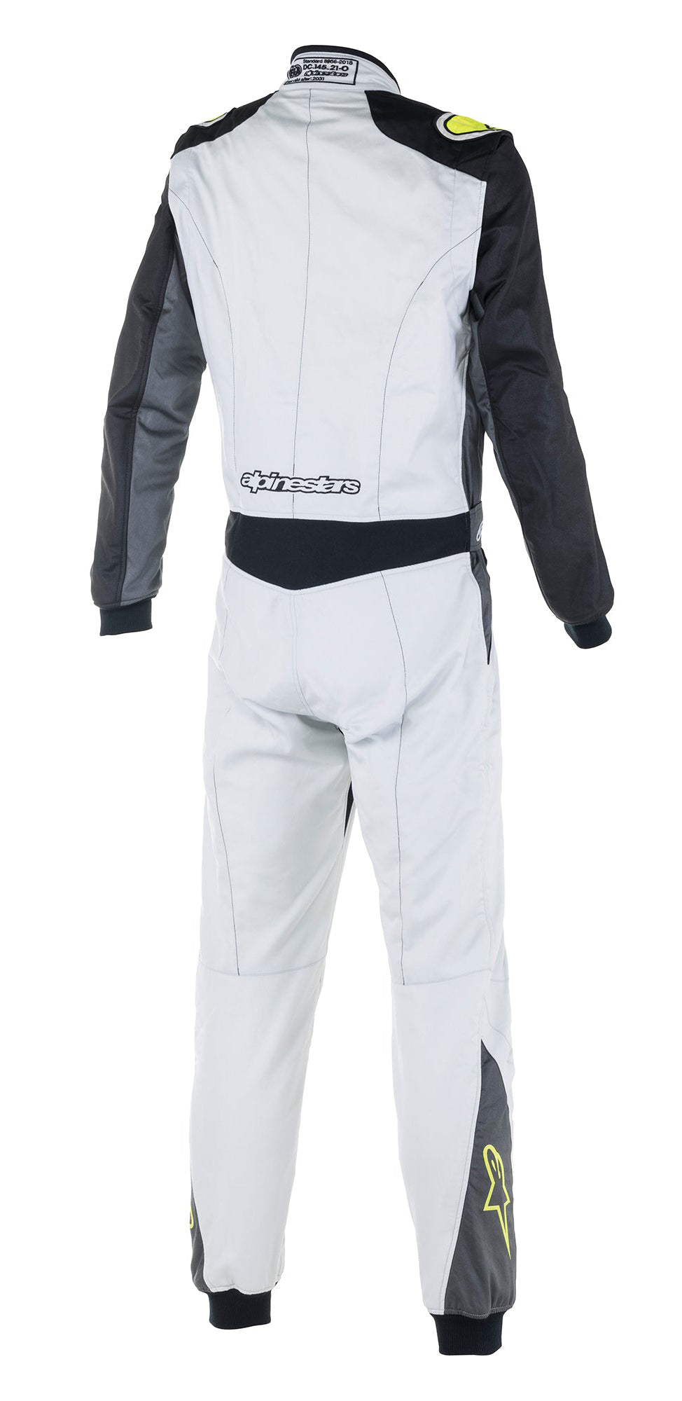 ALPINESTARS 3352722_1950_48 комбінезон для автоспорту ATOM, FIA 8856-2018, срібло / сірий / жовтий, Розмір 48 Photo-1
