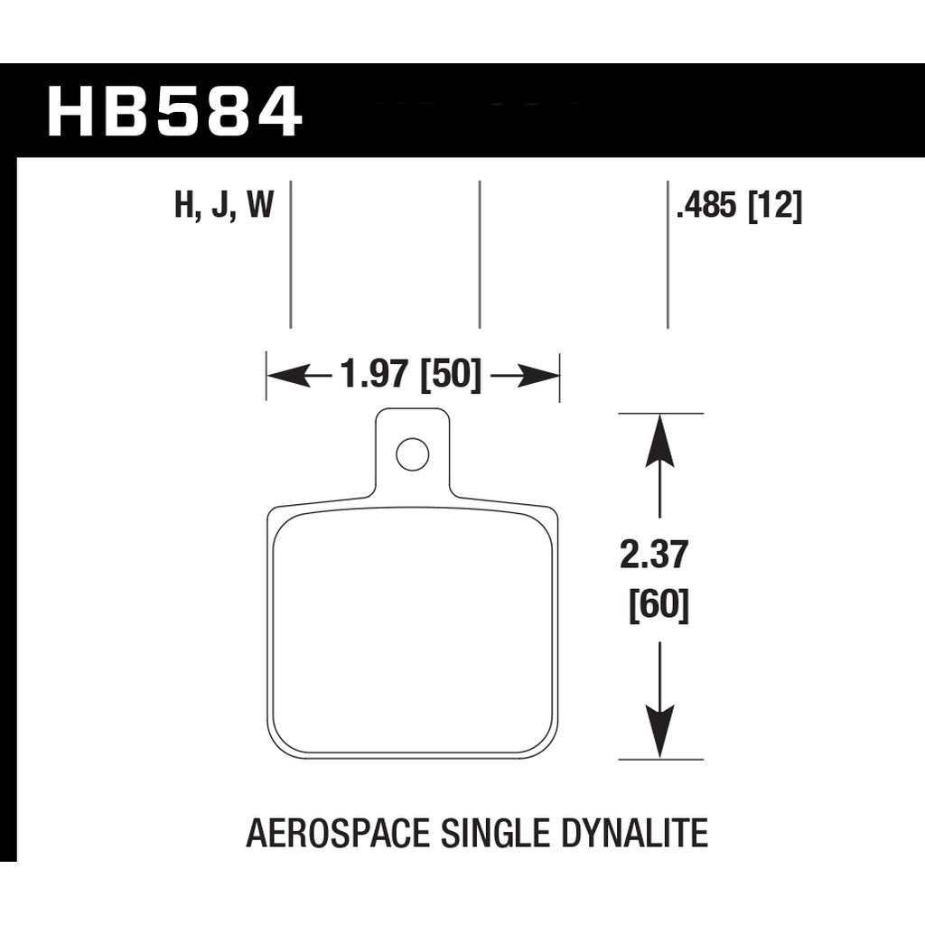 HAWK HB584F.485 Гальмівні колодки Street HPS Photo-2