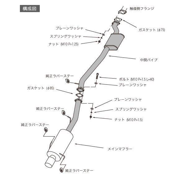 HKS 31006-AN013 Вихлопна система SS409 Hiper для NISSAN GT-R R33 Photo-1