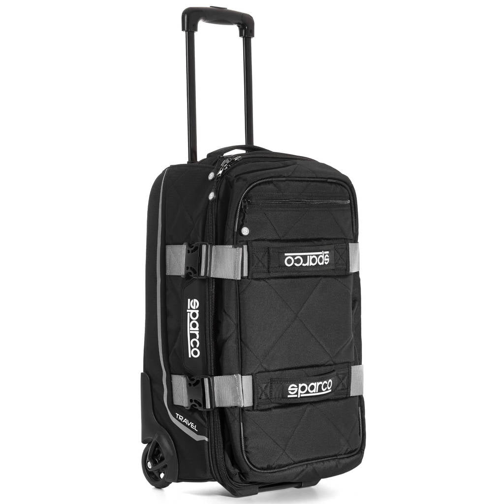 SPARCO 016438NRSI Сумка для екіпіровки TRAVEL, 3 кг, 25x55x35 см, чорний/сріблястий Photo-0