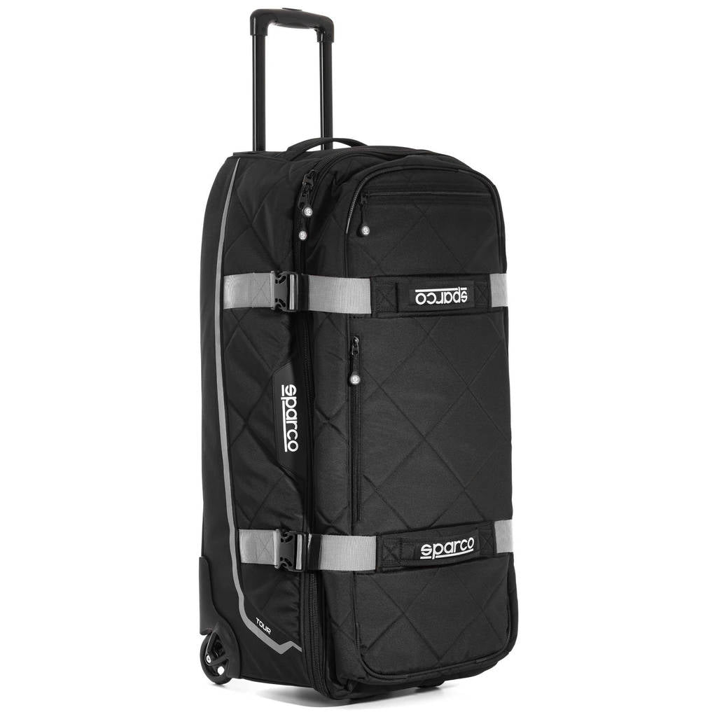 SPARCO 016437NRSI Сумка для екіпіровки TOUR TROLLEY, чорний/сріблястий, 4,7 кг, 40x84x38 см Photo-0
