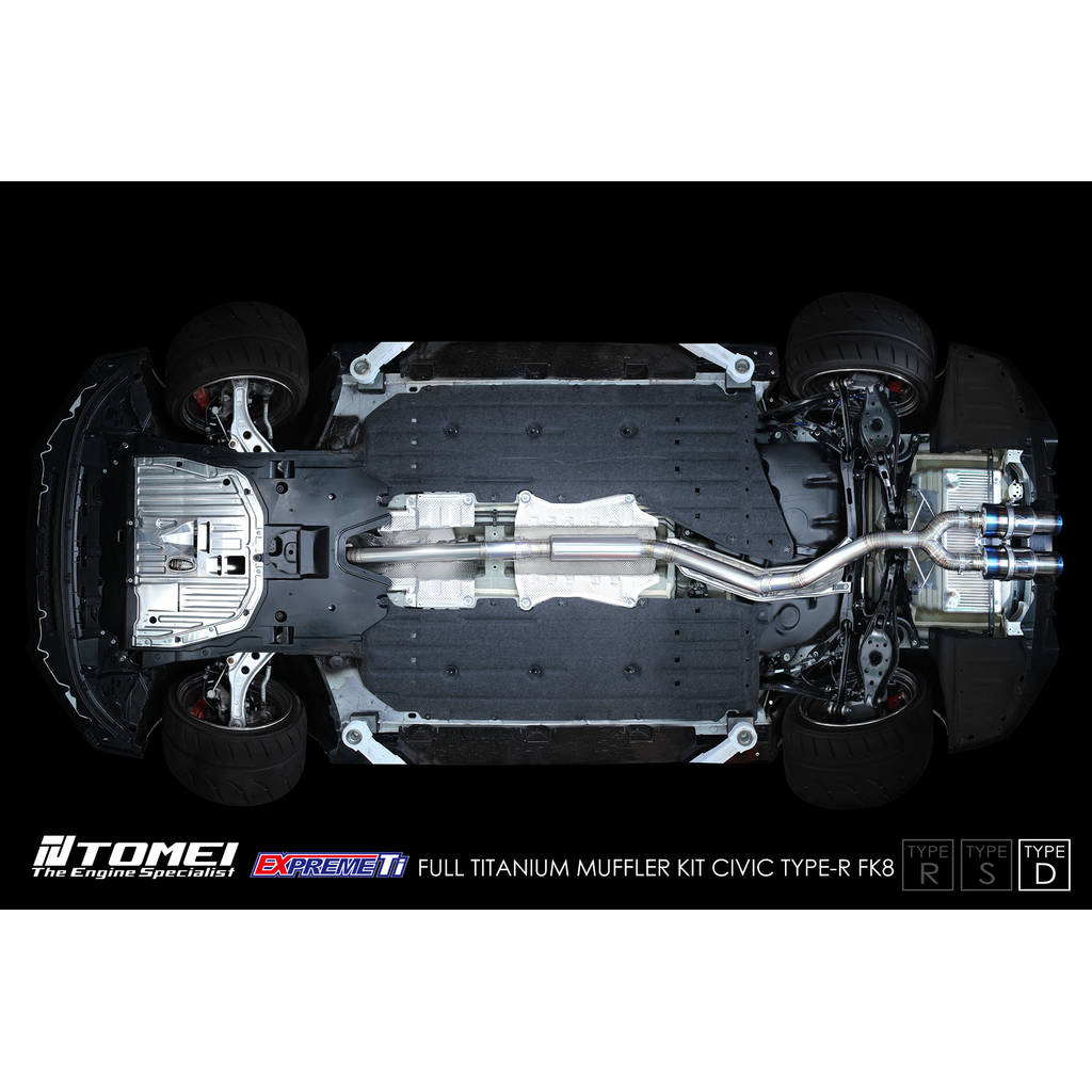 TOMEI TB6090-HN06C Повний титановий комплект глушника Expreme Ti Type-D для HONDA Civic Type R (FK8) 2017–2021 Photo-6