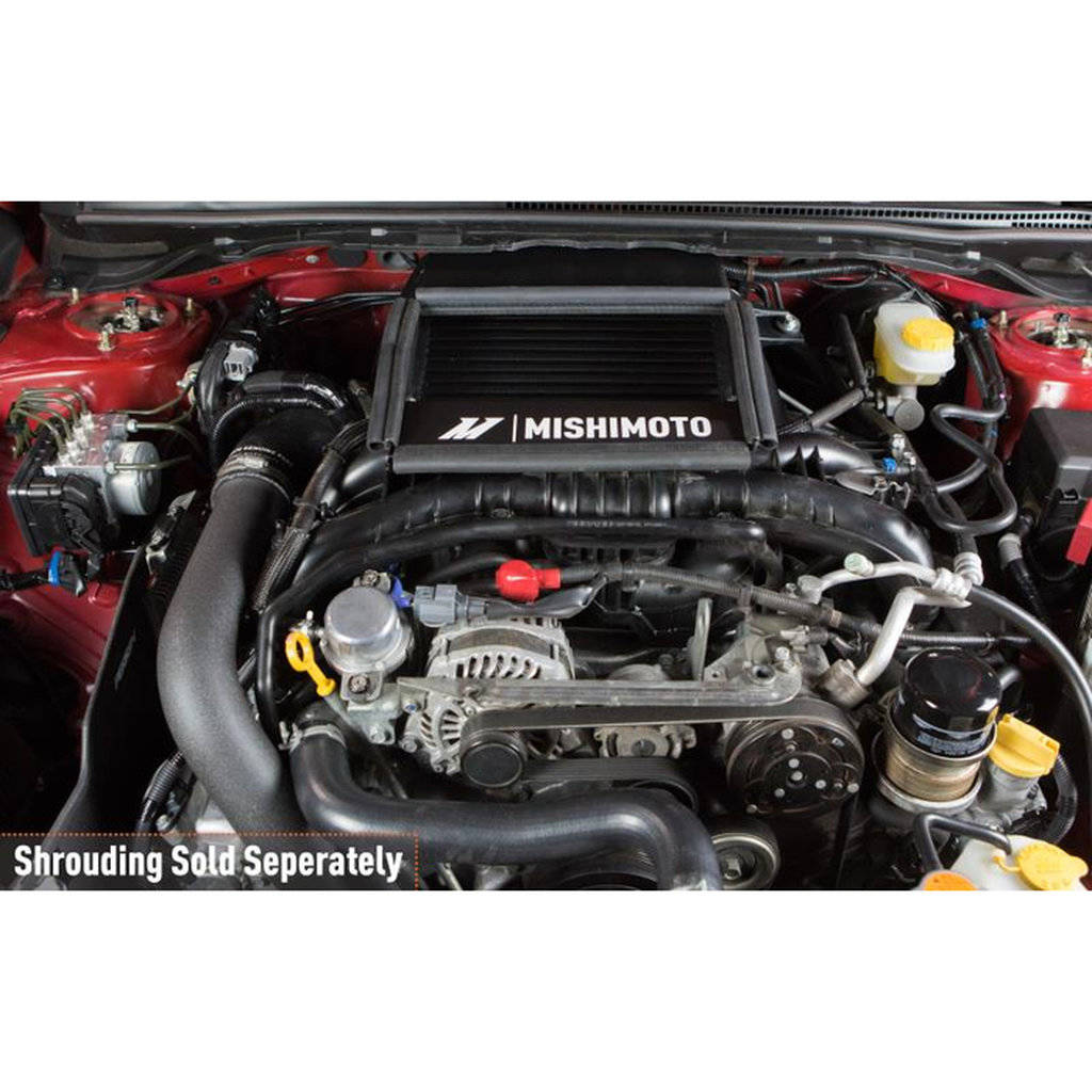 MISHIMOTO MMTMIC-WRX-15XBK Комплект інтеркулера з верхньою опорою Street Performance для SUBARU WRX 2015+ Чорний Photo-15