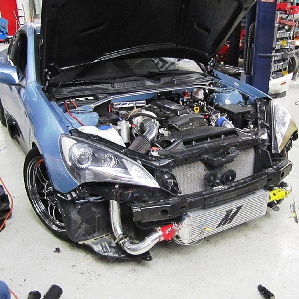 MISHIMOTO MMINT-GEN4-10RSL Комплект термостатичного масляного радіатора, чорний для NISSAN 350Z 2003-2009 / INFINITI G35 Coupe 2003-2007 Photo-1