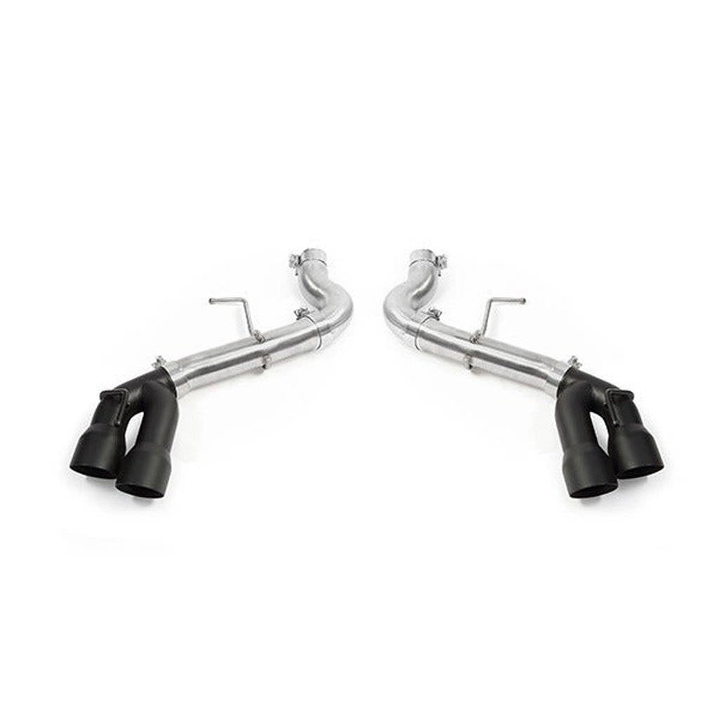 MISHIMOTO MMEXH-CAM4-16AQTRBK Вихлопна система Axle-Back Quad-Tip Race для CHEVROLET Camaro 2.0T/V6 2016+ з чорними насадками Photo-1