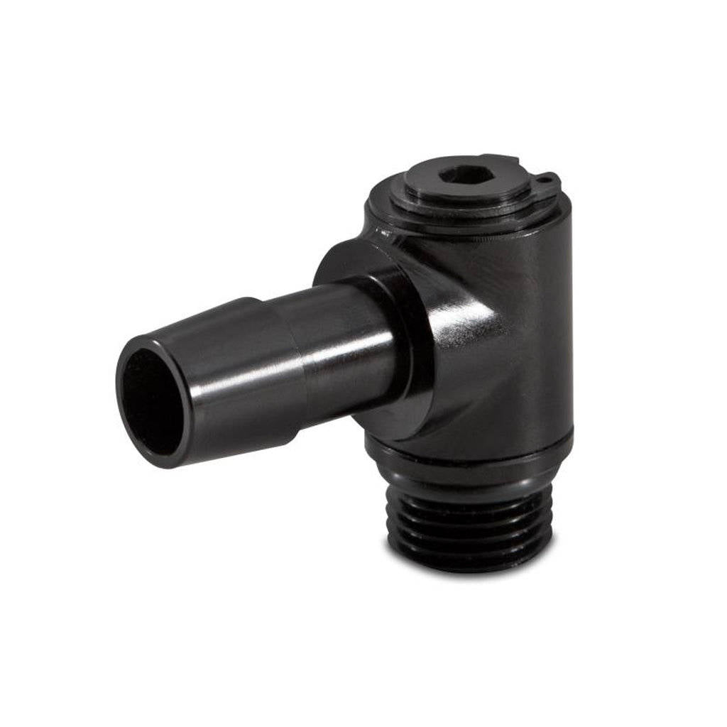 MISHIMOTO MMFT-M16-10SBK Поворотне фітингове з'єднання Banjo 90 градусів M16x1.5 1/2" з накидною гайкою Photo-0