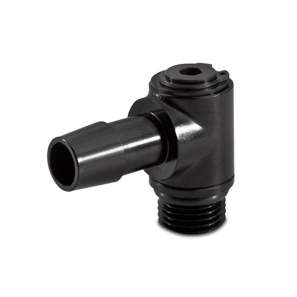 MISHIMOTO MMFT-M16-10SBK Поворотне фітингове з'єднання Banjo 90 градусів M16x1.5 1/2" з накидною гайкою Photo-2