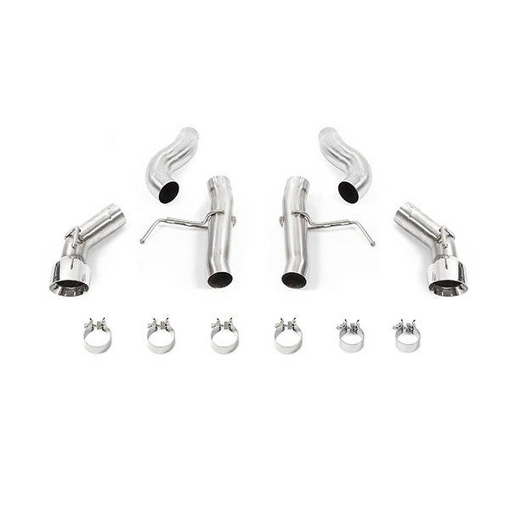 MISHIMOTO MMEXH-CAM4-16ADTRP Вихлопна система Axle-Back з подвійними насадками Race для CHEVROLETCamaro 2.0T/V6, 2016+ Поліровані насадки Photo-1
