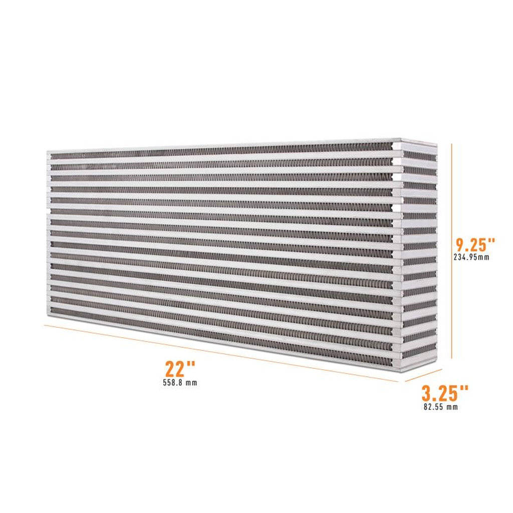 MISHIMOTO MMUIC-10 Інтеркулер універсальний, 22 дюйма x9.25 дюйма x3.25 дюйма Photo-0