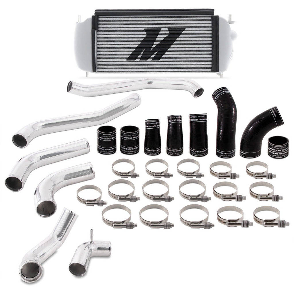 MISHIMOTO MMINT-F35T-17KPSL Комплект інтеркулера Performance для FORD F-150 3.5L EcoBoost, 2017+, сріблястий охолоджувач, полірувані труби Photo-0