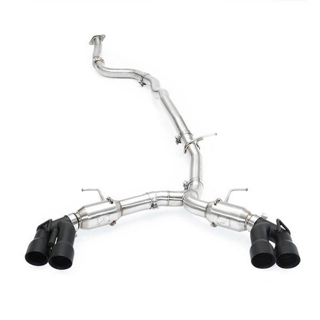 MISHIMOTO MMEXH-CAM4-16QTPP Вихлопна система Cat-Back Quad Tip Pro для CHEVROLET Camaro 2.0T, 2016+, поліровані насадки Photo-1