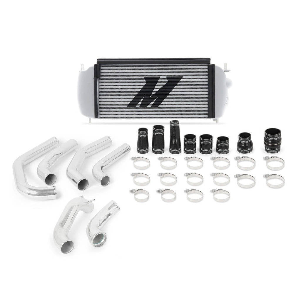 MISHIMOTO MMINT-F27T-15KPSL Комплект інтеркулера FORD F-150 2.7L EcoBoost, 2015-2017, сріблястий радіатор, полірувані труби Photo-0
