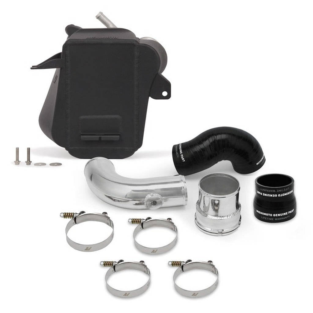 MISHIMOTO MMINT-F2D-17BK Інтеркулер повітря-вода FORD 6.7L Powerstroke, 2017+, Micro-Wrinkle Black Photo-0