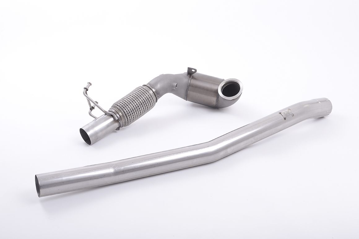MILLTEK SSXAU583 Large Bore Downpipe and Hi-Flow Sports Cat для AUDI TT Mk3 TTS 2.0 TFSI Quattro Photo-0