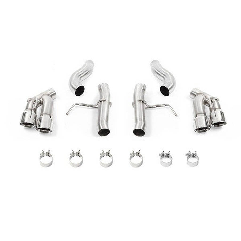 MISHIMOTO MMEXH-CAM4-16AQTRP Вихлопна система Axle-Back з чотирма наконечниками Race для CHEVROLET Camaro 2.0T/V6, 2016+ Поліровані наконечники Photo-0