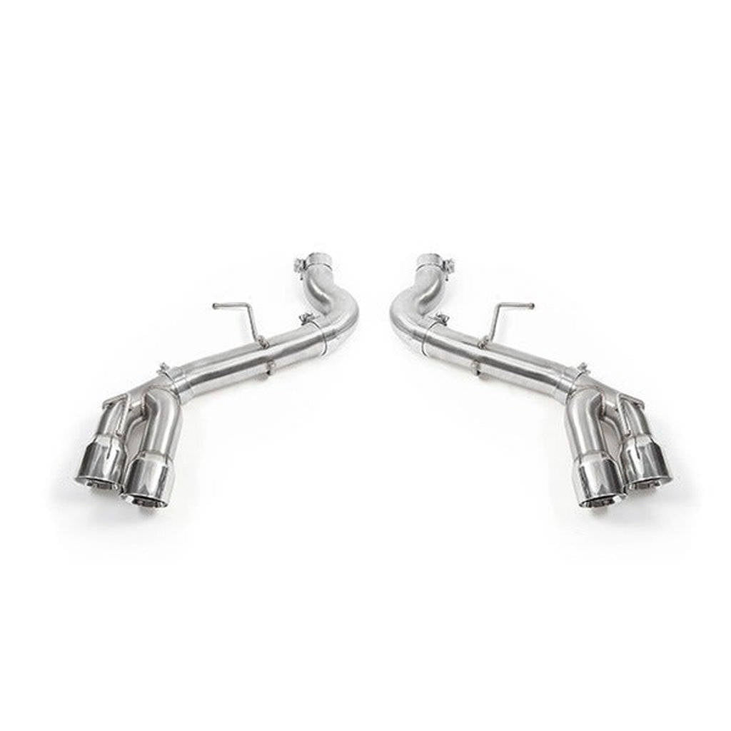 MISHIMOTO MMEXH-CAM4-16AQTRP Вихлопна система Axle-Back з чотирма наконечниками Race для CHEVROLET Camaro 2.0T/V6, 2016+ Поліровані наконечники Photo-1