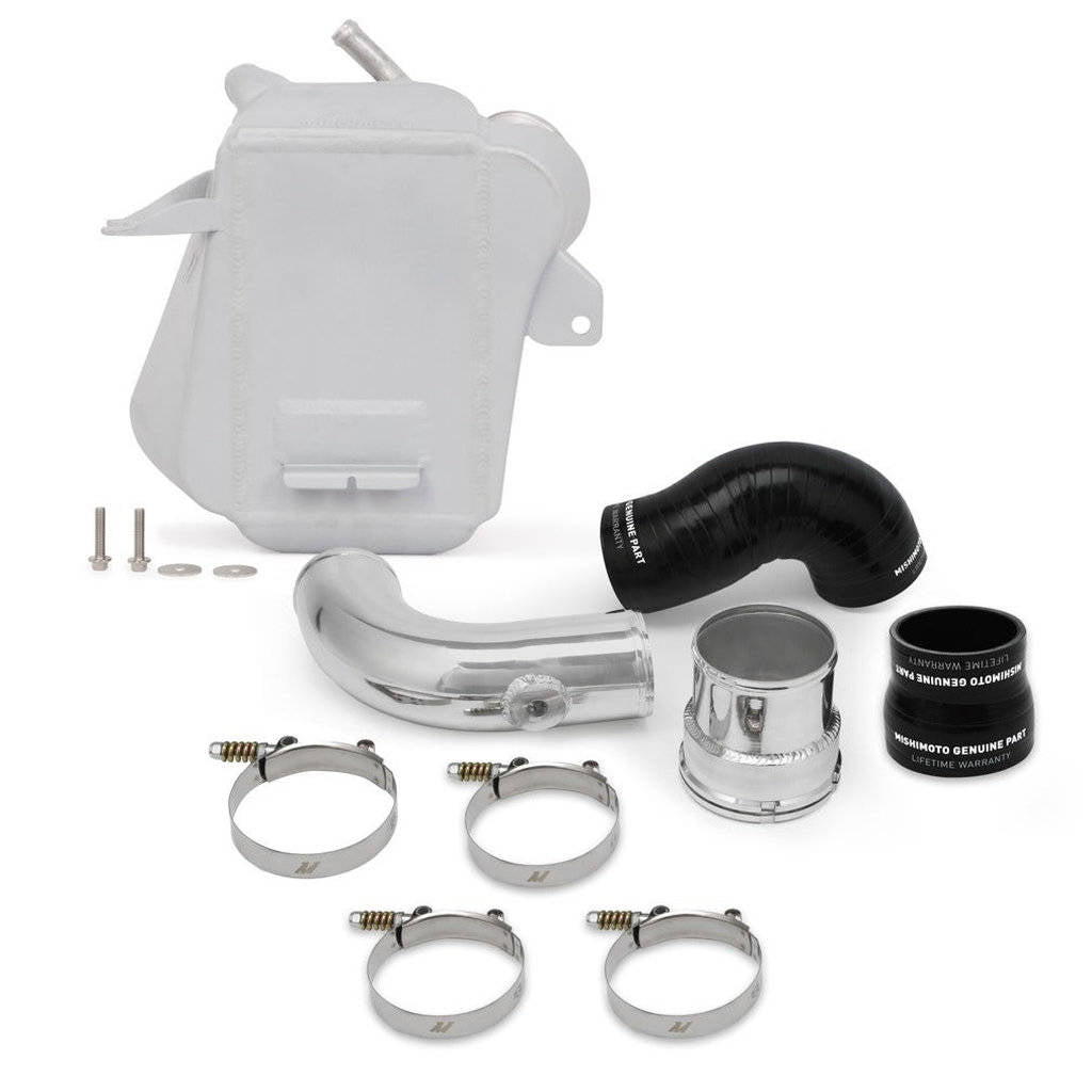 MISHIMOTO MMINT-F2D-17SL Інтеркулер повітря-вода FORD 6.7L Powerstroke, 2017+, Micro-Wrinkle Silver Photo-0