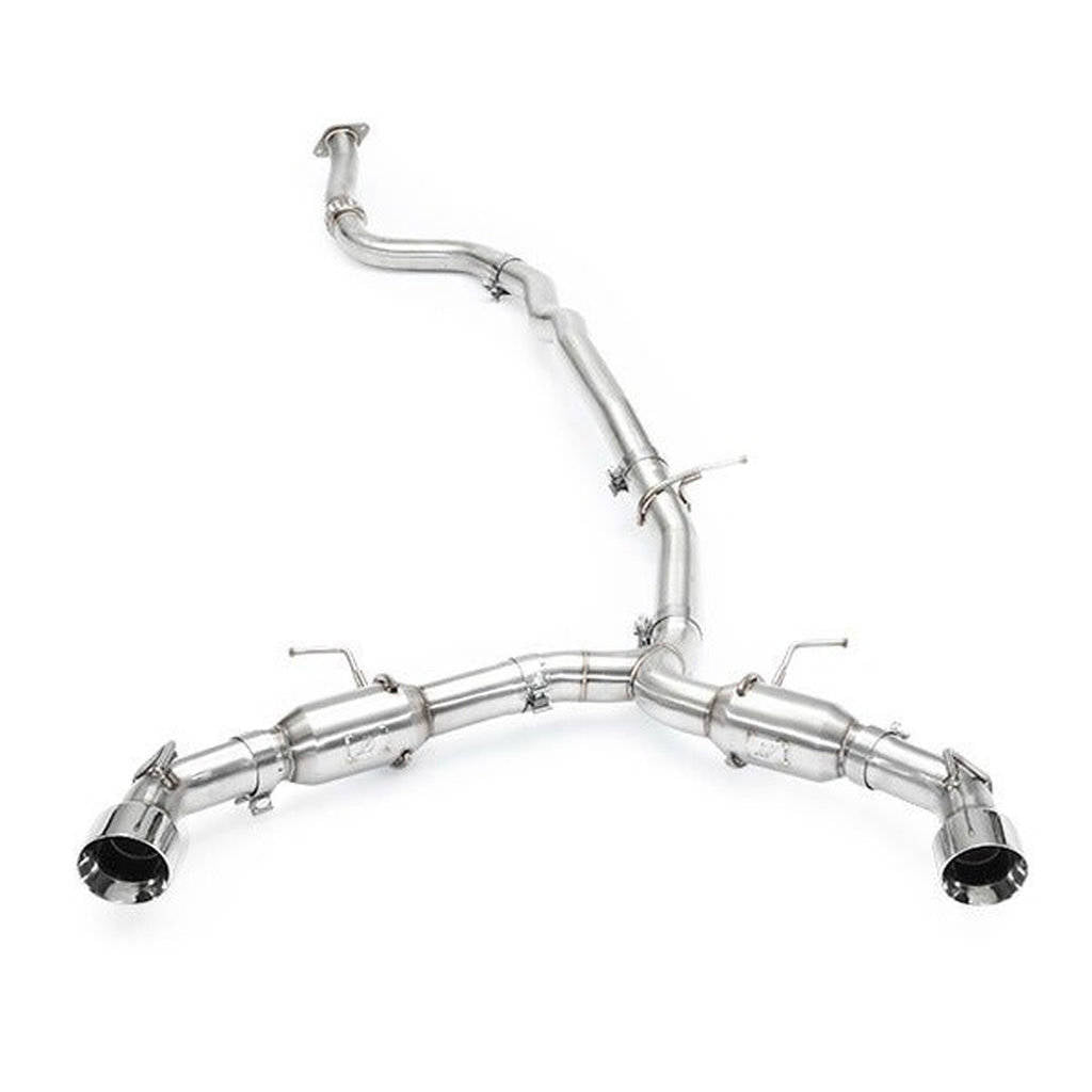 MISHIMOTO MMEXH-CAM4-16DTPP Вихлопна система Cat-Back Dual Tip Pro для CHEVROLET Camaro 2.0T, 2016+, поліровані насадки Photo-2