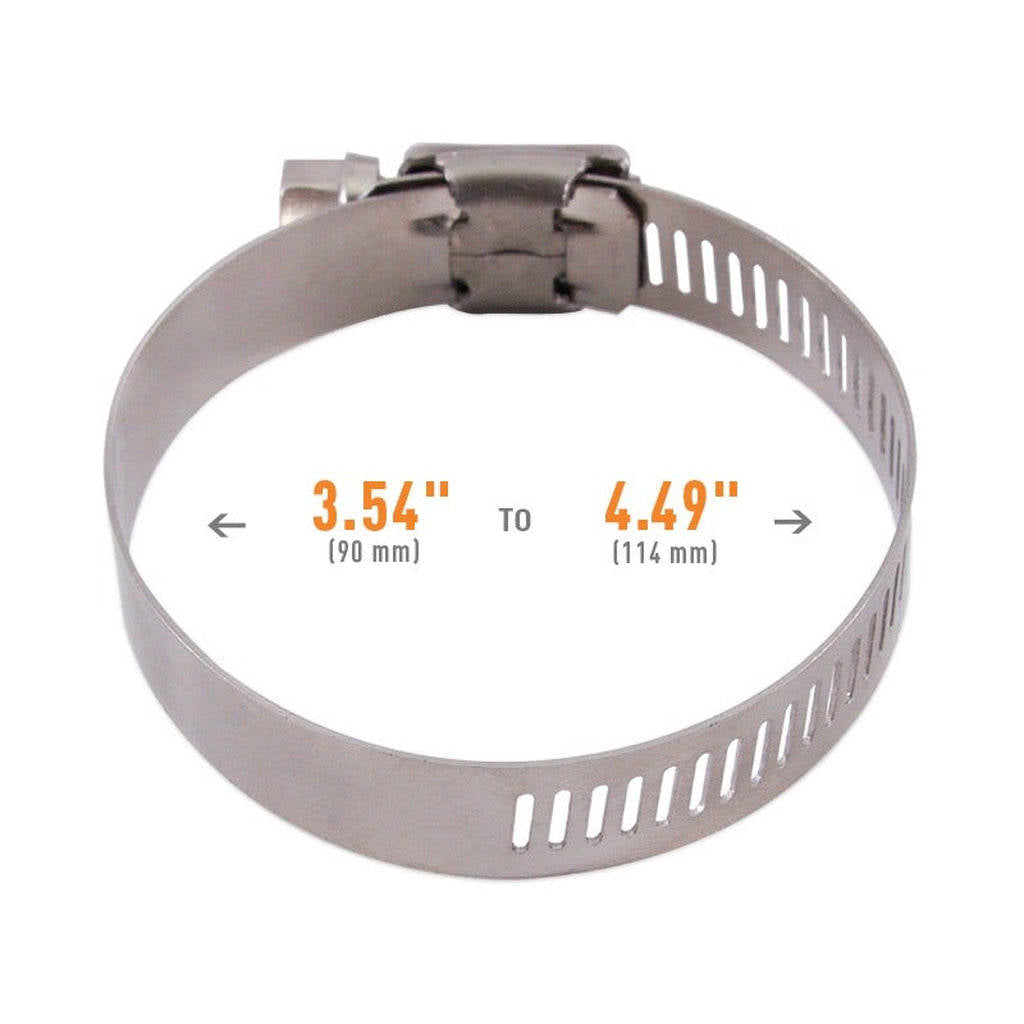 MISHIMOTO MMCLAMP-WG-114HT Високомоментний черв'ячний затискач, 3.54 дюйма - 4.49 дюйма (90мм - 114мм), 2 шт Photo-2