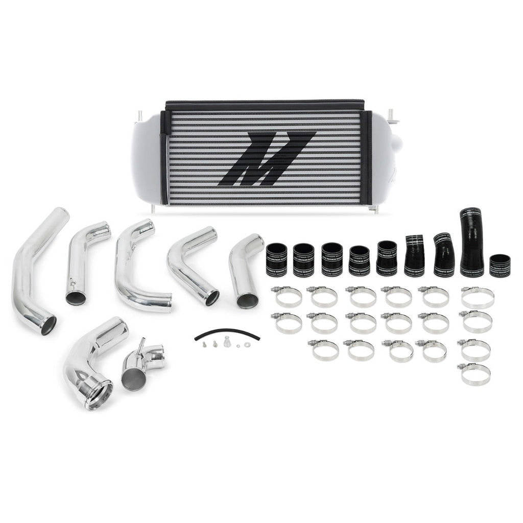 MISHIMOTO MMINT-F35T-15KPSL Комплект інтеркулера Performance для FORD F-150 3.5L EcoBoost, 2015-2016, сріблястий інтеркулер, полірувані труби Photo-0