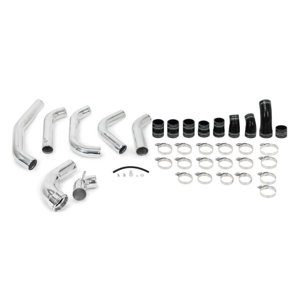 MISHIMOTO MMINT-F35T-15KPSL Комплект інтеркулера Performance для FORD F-150 3.5L EcoBoost, 2015-2016, сріблястий інтеркулер, полірувані труби Photo-5