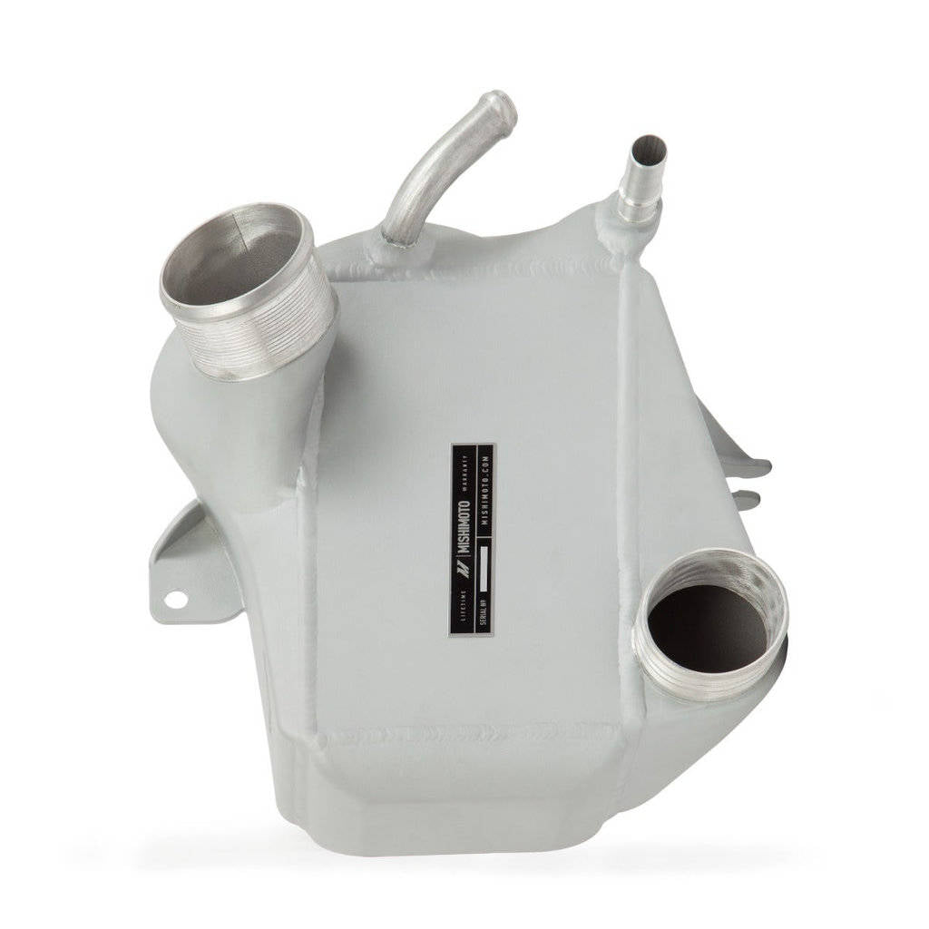 MISHIMOTO MMINT-F2D-11KSLP Комплект інтеркулера з повітряно-водяним охолодженням для FORD 6.7L Powerstroke, 2011+, сріблястий радіатор, полірувані труби Photo-3