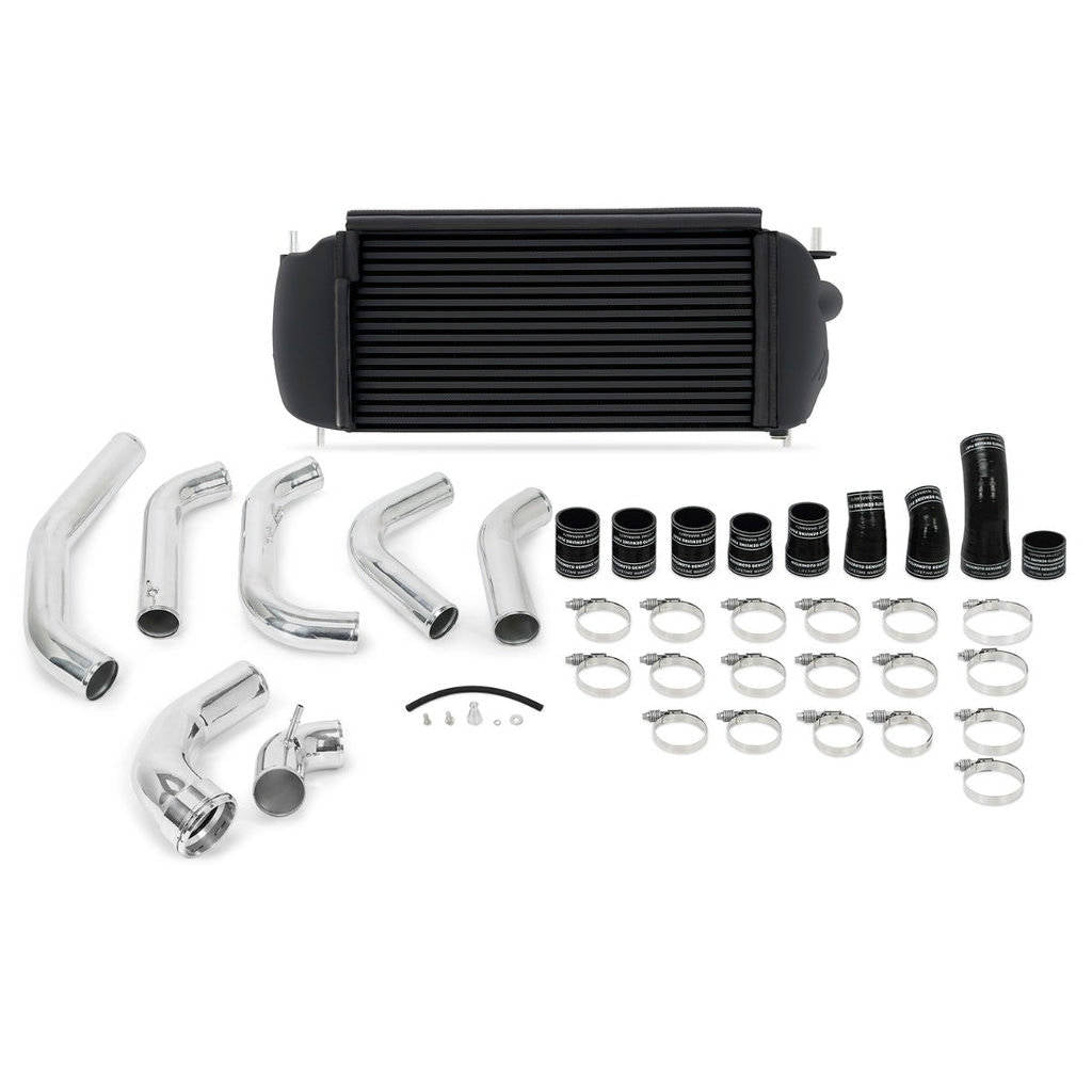 MISHIMOTO MMINT-F35T-15KPBK Комплект інтеркулера Performance для FORD F-150 3.5L EcoBoost, 2015-2016, чорний інтеркулер, полірувана трубка Photo-0