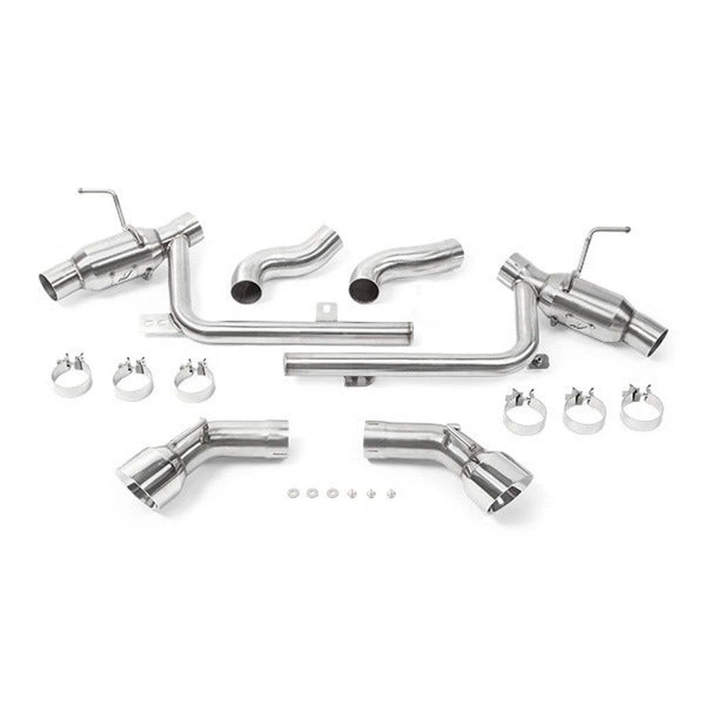 MISHIMOTO MMEXH-CAM8-16ADTPP Вихлопна система з двома наконечниками Pro Axle Back для CHEVROLET Camaro SS, 2016+ Поліровані наконечники Photo-0