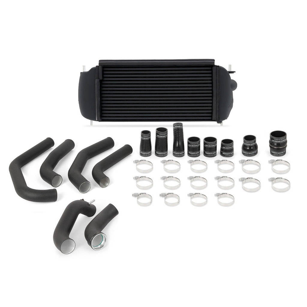 MISHIMOTO MMINT-F27T-15KBBK Комплект інтеркулера FORD F-150 2.7L EcoBoost, 2015-2017, чорний охолоджувач, чорні труби Photo-0