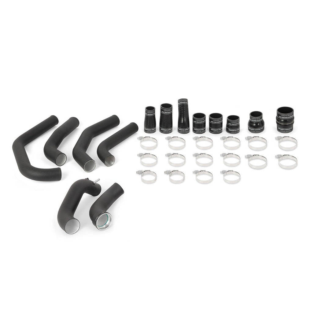 MISHIMOTO MMINT-F27T-15KBBK Комплект інтеркулера FORD F-150 2.7L EcoBoost, 2015-2017, чорний охолоджувач, чорні труби Photo-6