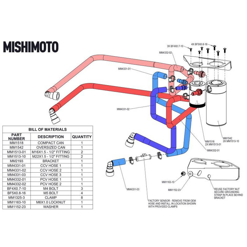 MISHIMOTO MMBCC-F35T-15SBE Масляний уловлювач з перегородками для FORD F-150 3.5L EcoBoost, 2015-2016, Передпродаж Photo-1