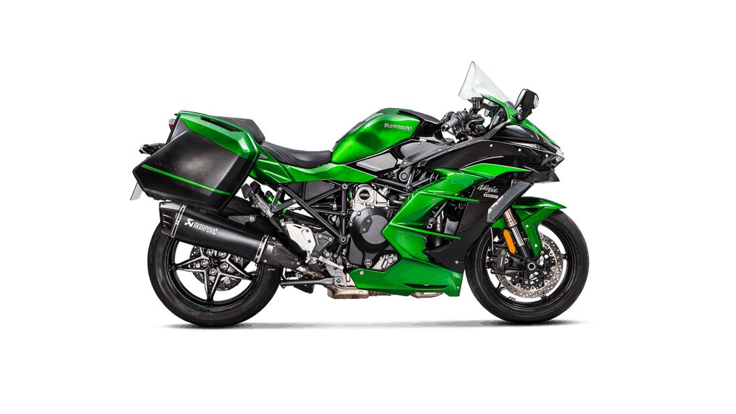AKRAPOVIC s-K10SO21-Hraabl Вихлопна система Slip-On Line (Titanium) KAWASAKI NINJA H2 SX 2018 Photo-2