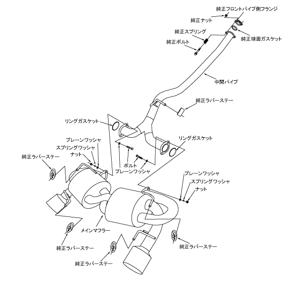 HKS 31029-AF005 Вихлопна система Super Turbo Muffler для SUBARU IMPREZA GRB Photo-4