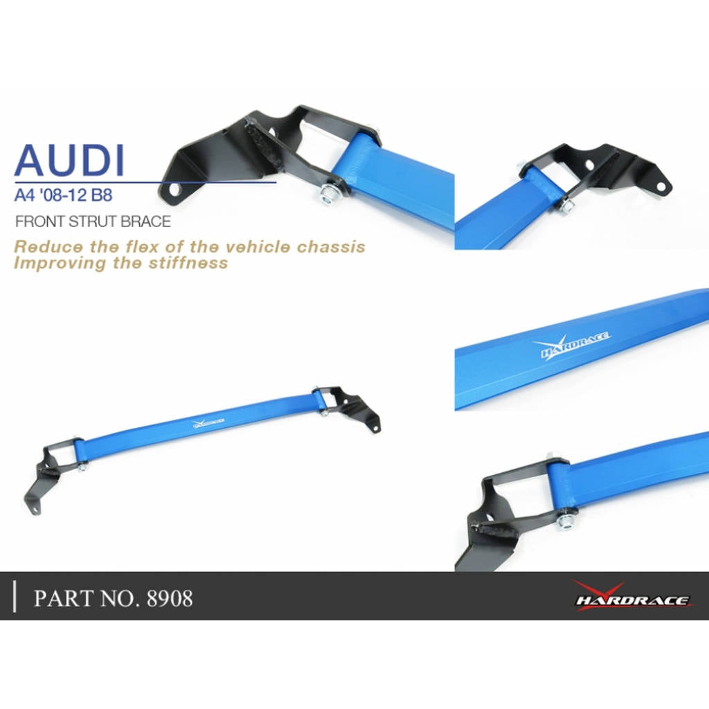 HARDRACE 8908 Передня розпірка стійки для AUDI A4 B8 08-12 Photo-5