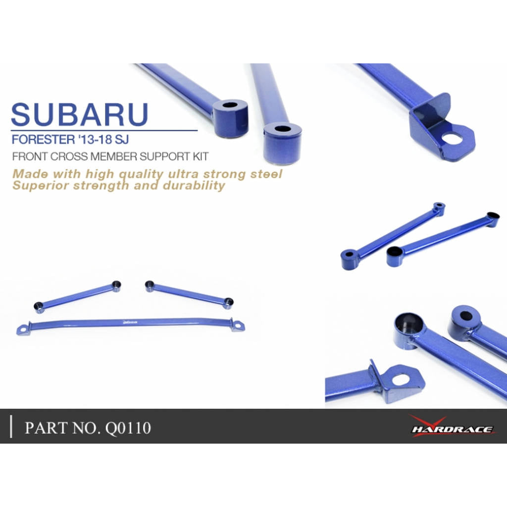 HARDRACE Q0110 Комплект опор передньої поперечини для SUBARU FORESTER SJ 13-18 Photo-7