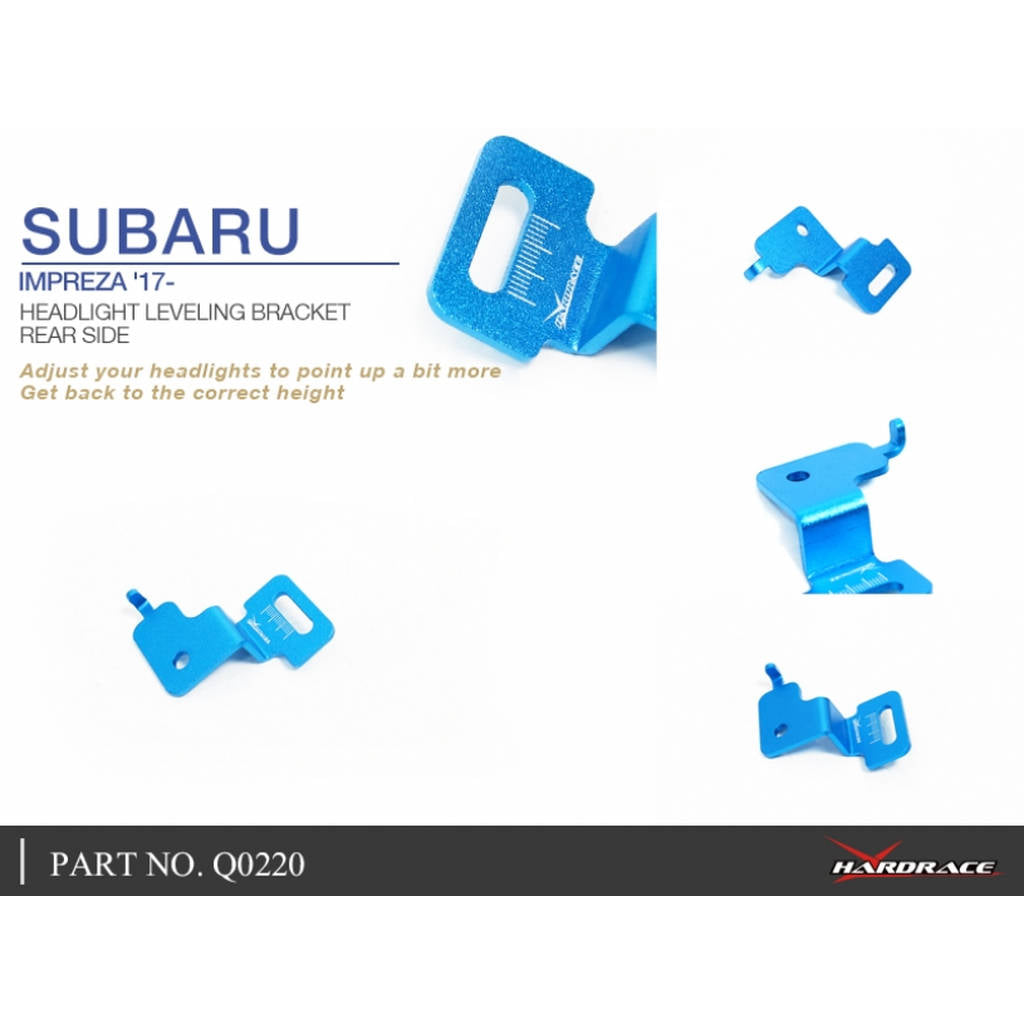 HARDRACE Q0220 Кронштейн для вирівнювання передньої фари для SUBARU IMPREZA GK/GT 17- Photo-4